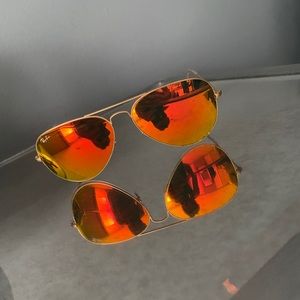 Ray Ban Orange Flash Aviator